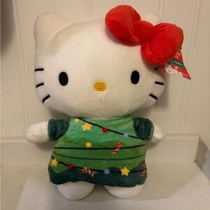 NEW WITH TAG HELLO KITTY CHRISTMAS TREE PLUSH